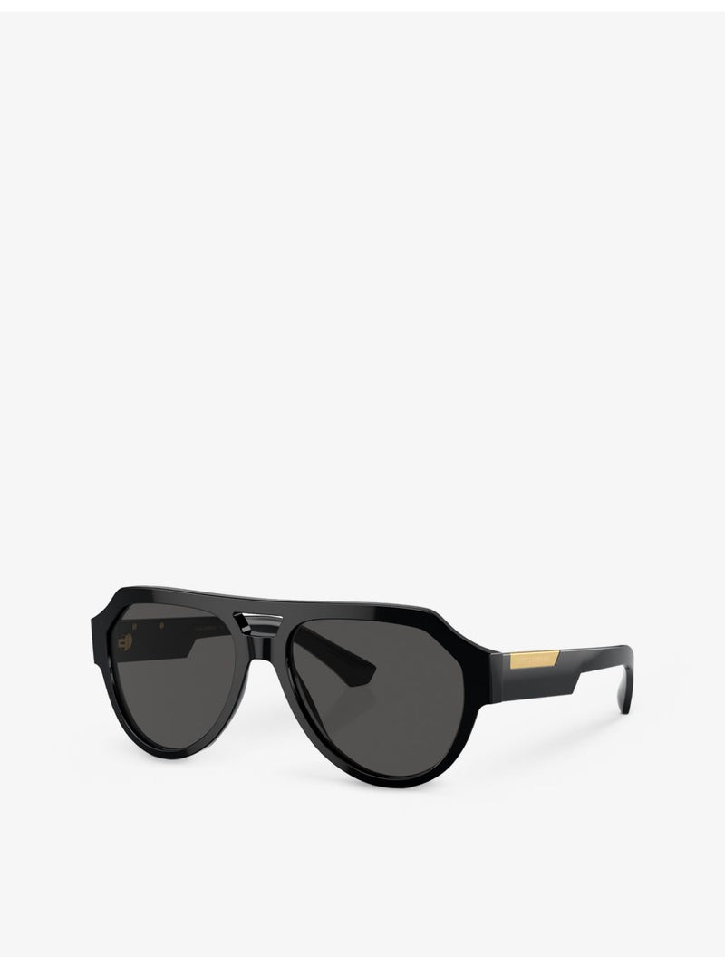 Dolce & Gabbana DG4466 square-frame nylon sunglasses, UK version
