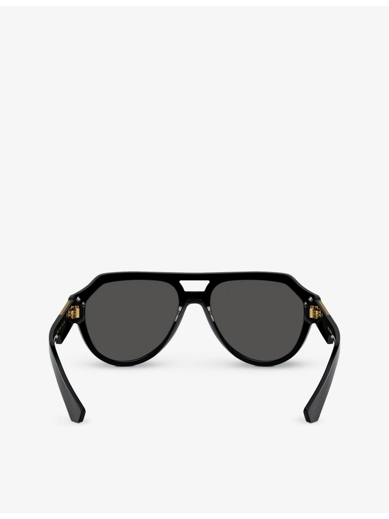Dolce & Gabbana DG4466 square-frame nylon sunglasses, UK version