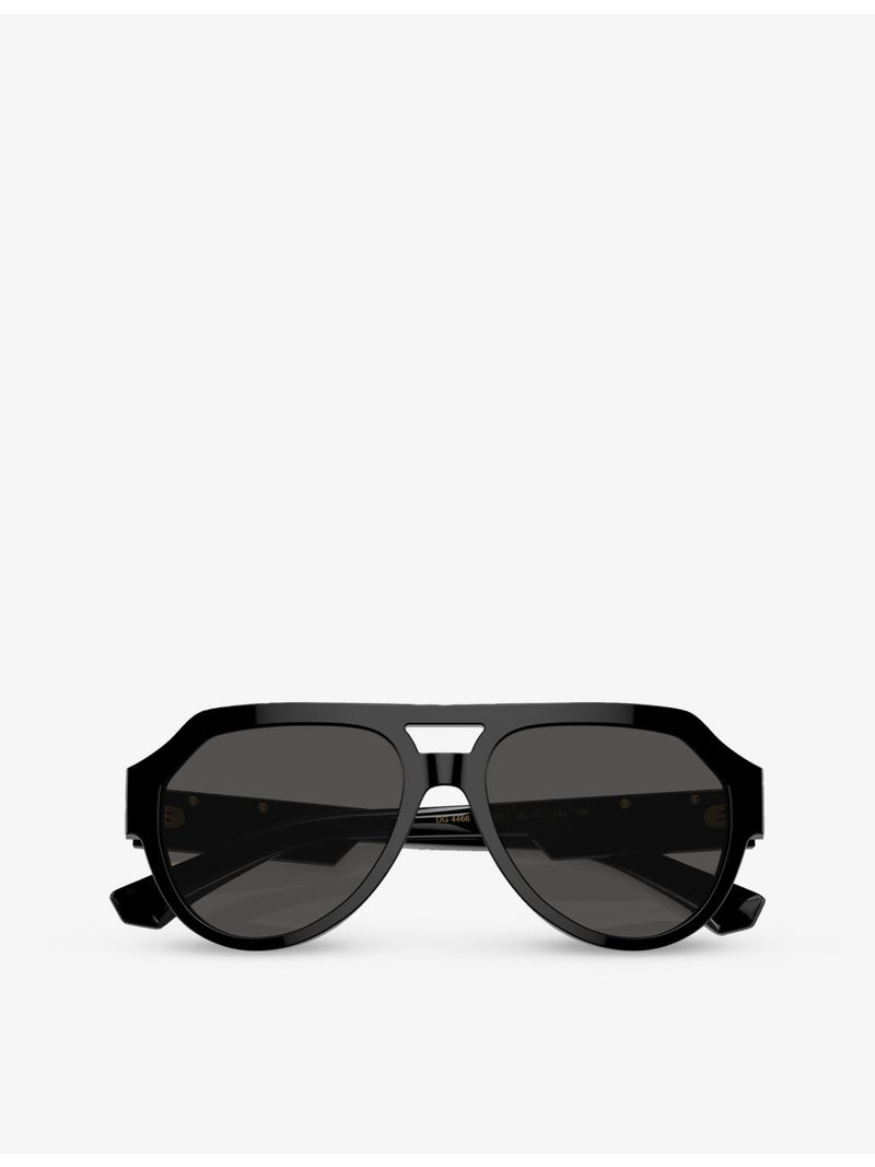 Dolce & Gabbana DG4466 square-frame nylon sunglasses, UK version