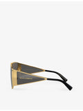 Dolce & Gabbana DG2305 rectangle metal sunglasses (British brand)