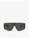Dolce & Gabbana DG2305 rectangle metal sunglasses (British brand)