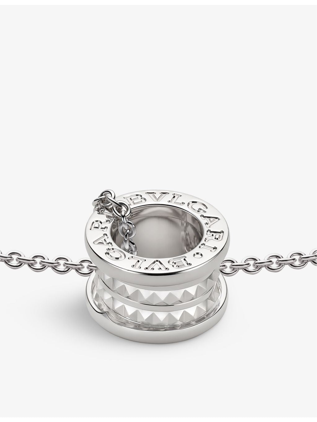 Bvlgari sterling silver necklace with Save the Children pendant, UK version
