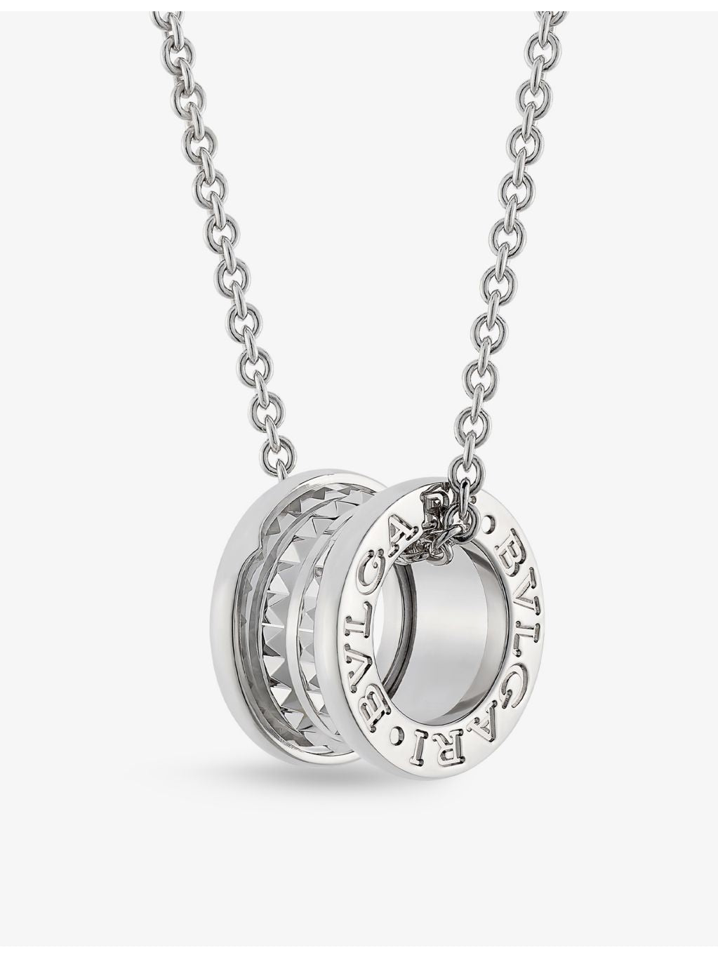 Bvlgari sterling silver necklace with Save the Children pendant, UK version