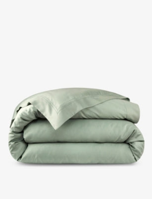 Yves Delorme Triomphe Veronese Double Cotton Sateen Duvet Cover