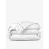 Athena Veronese stripe-embroidered cotton double duvet cover - Double