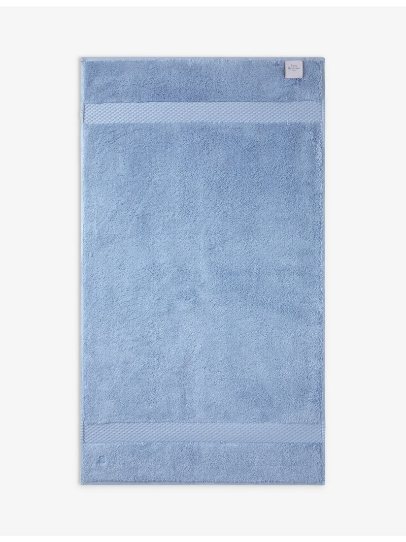 Yves Delorme Etoile Azur bath sheet super-king (British brand)