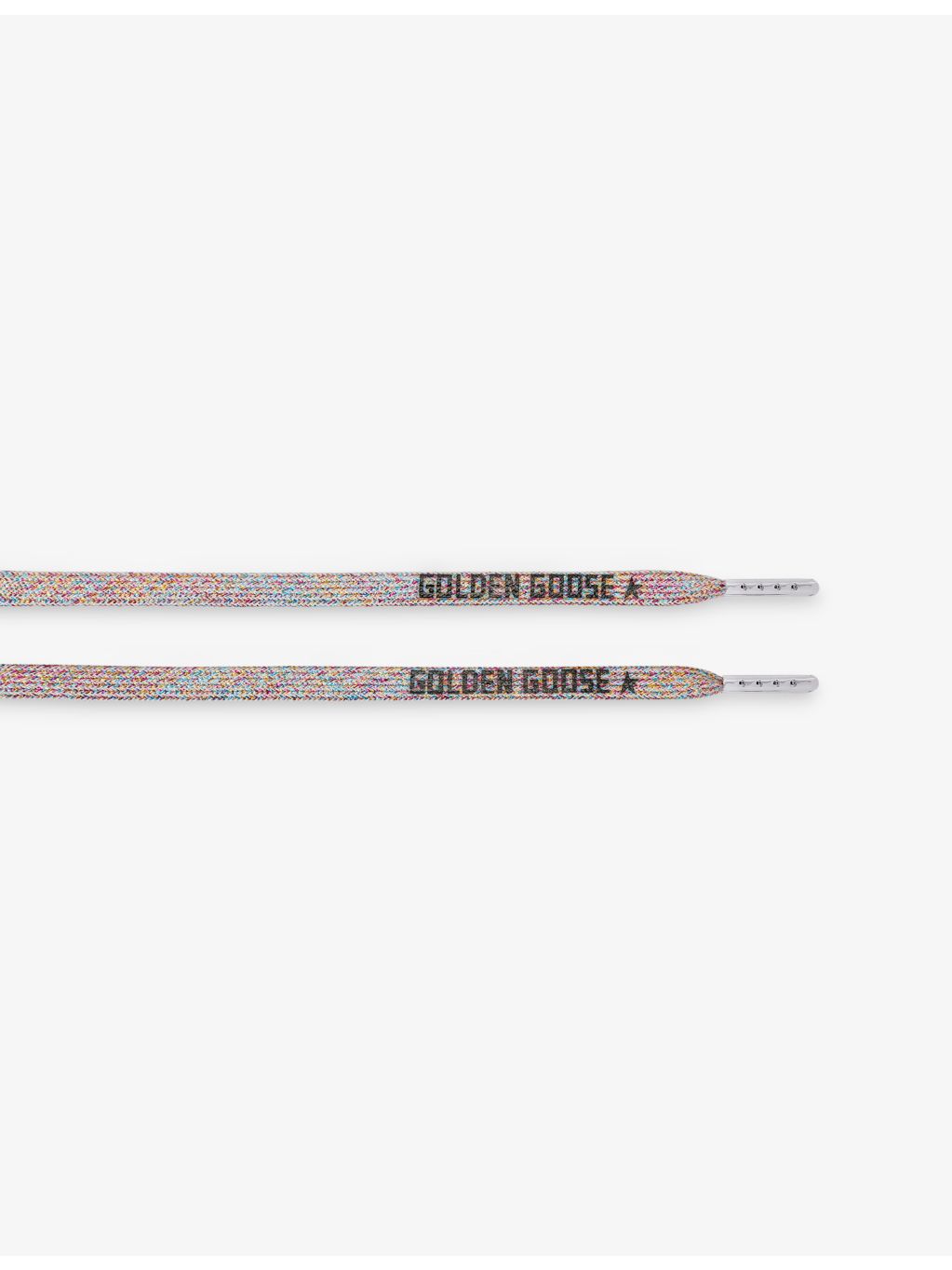 Golden Goose rainbow metallic-thread woven laces, UK version