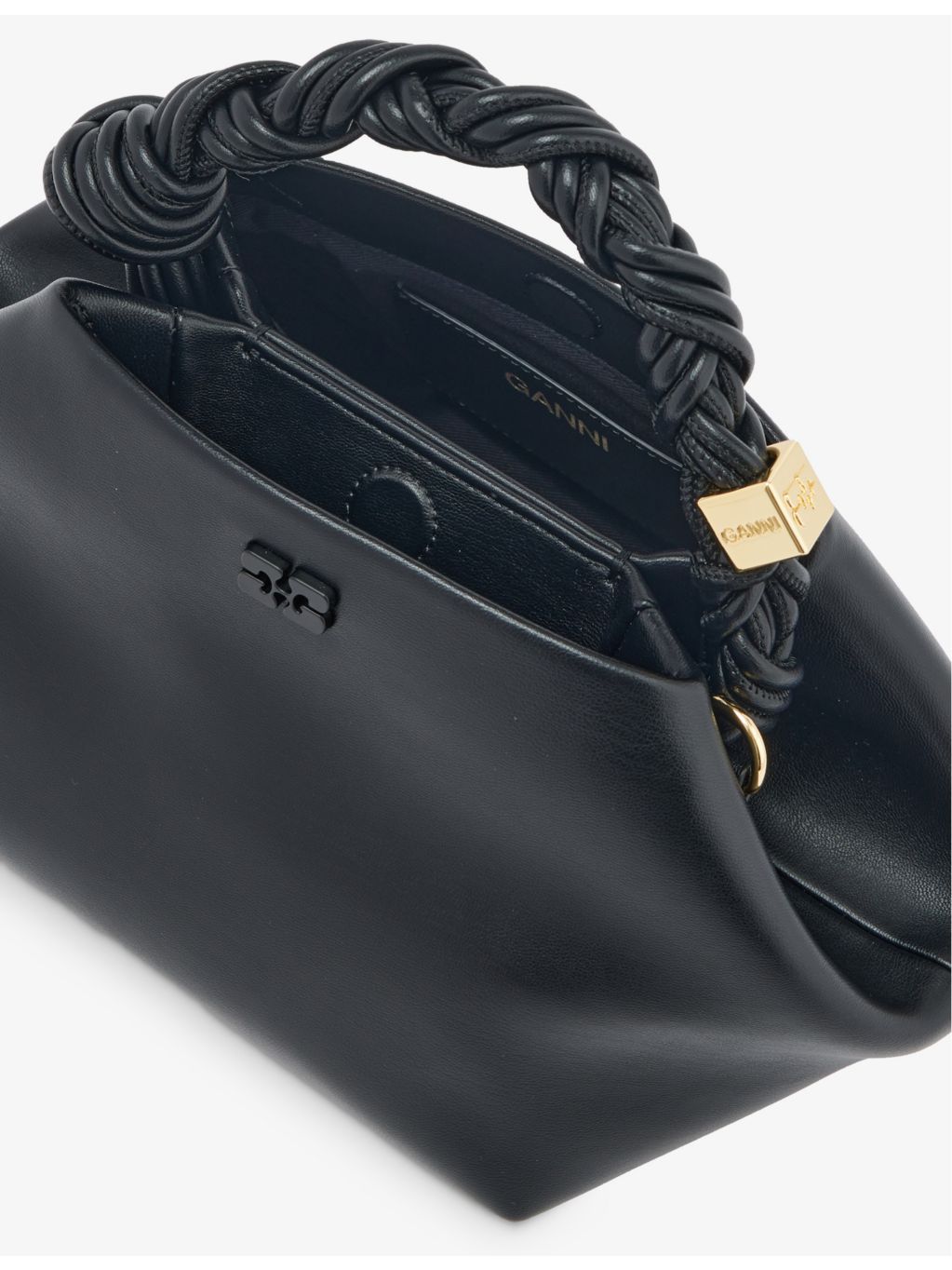 GANNI Bou small leather top-handle bag - British product