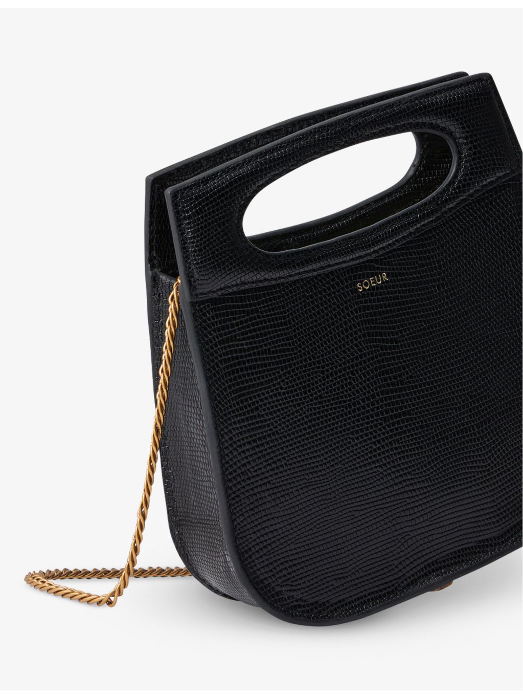 Soeur Cheri Mini leather cross-body bag, UK version