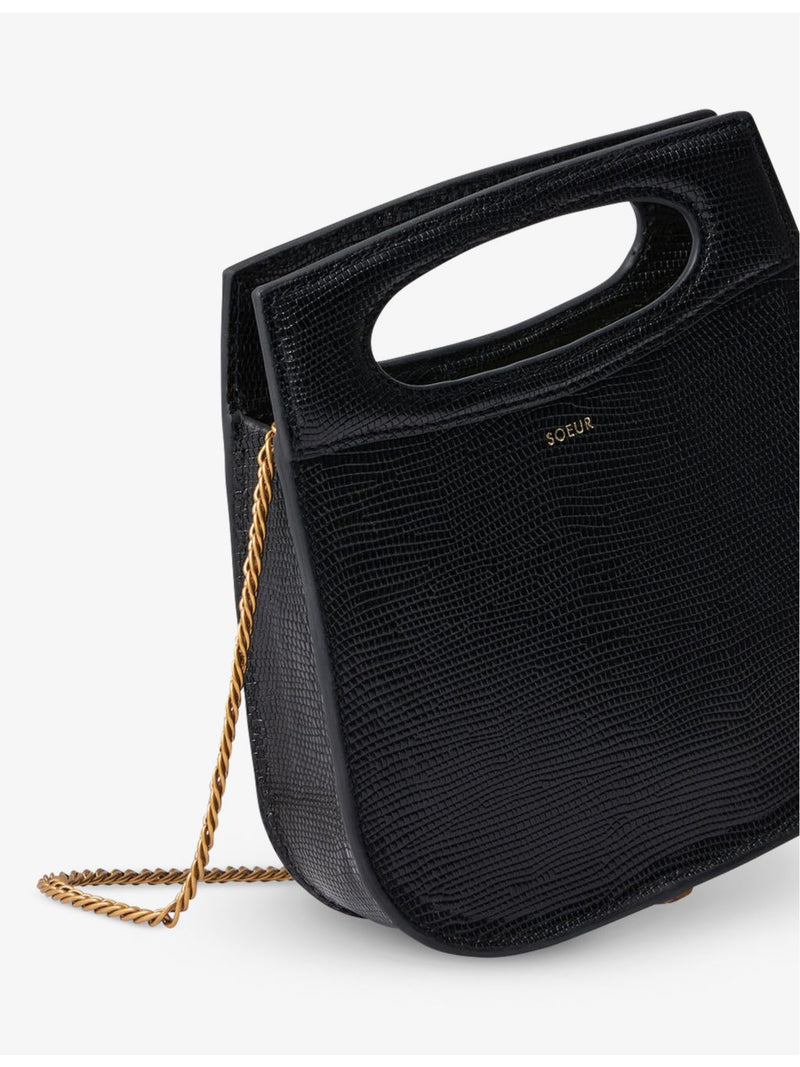 Soeur Cheri Mini leather cross-body bag, UK version