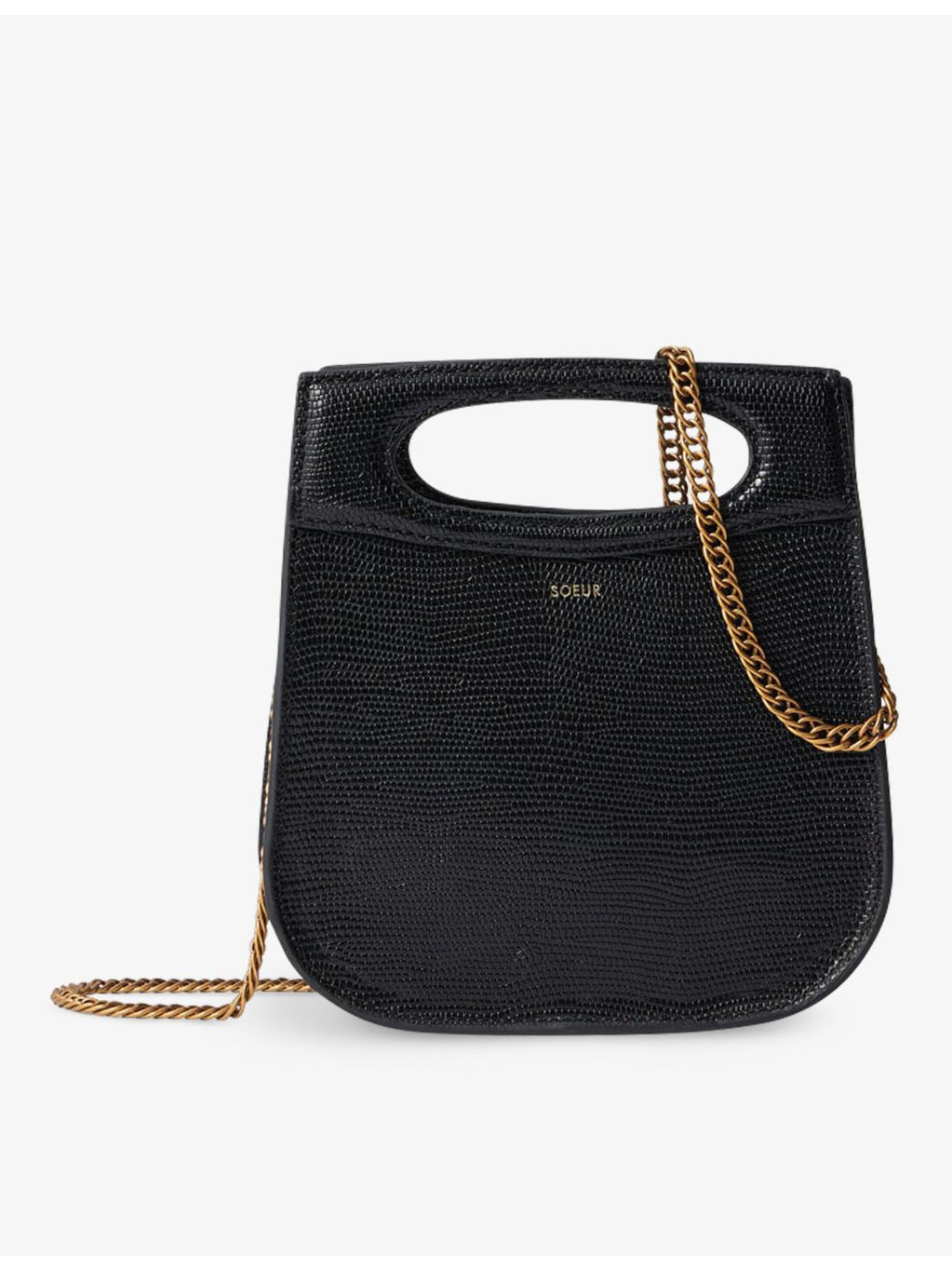 Soeur Cheri Mini leather cross-body bag, UK version