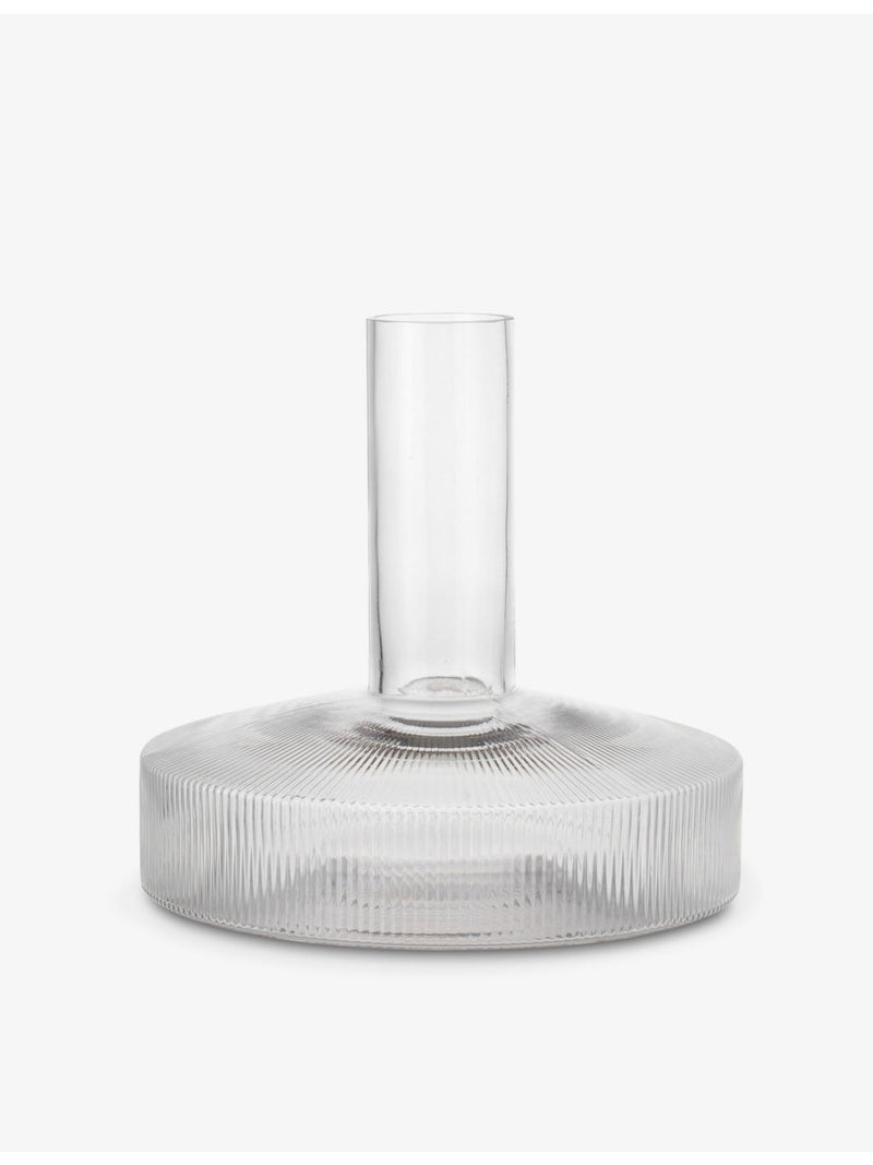 ferm LIVING ripple glass wine carafe 1.1L, imported from the UK