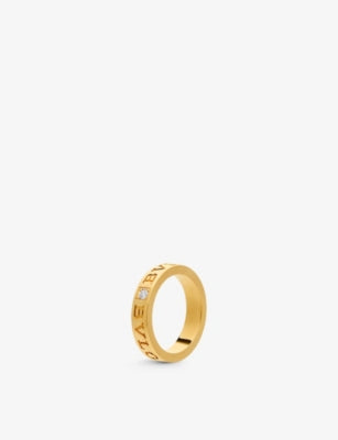 Bvlgari B.zero1 18ct Yellow Gold and 0.04ct Brilliant-Cut Diamond Ring