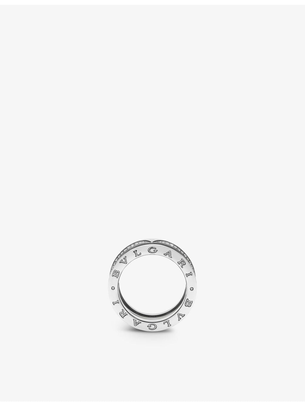Bvlgari diamond ring 0.45ct 18ct white gold, UK version