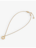 Bvlgari 18ct yellow gold diamond pendant necklace 0.09ct (British brand)