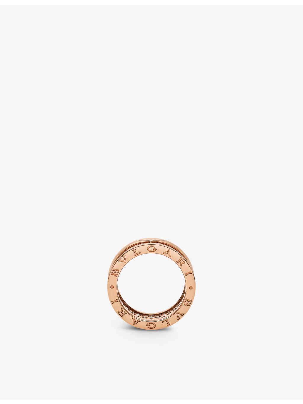 Bvlgari B.zero1 diamond ring 18ct rose gold, UK version