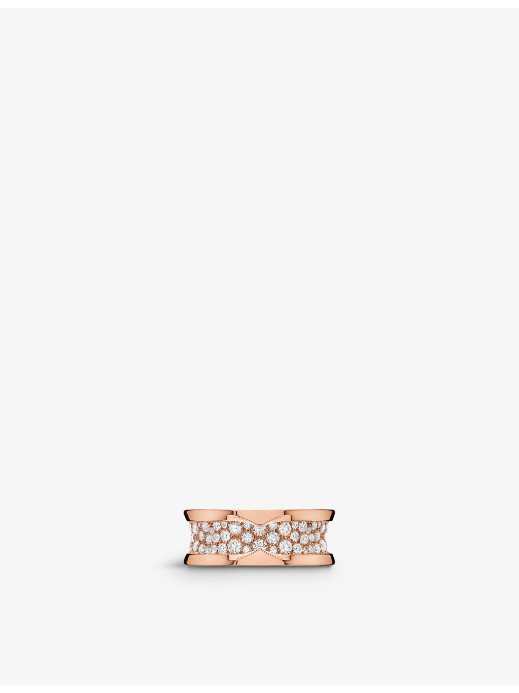 Bvlgari B.zero1 diamond ring 18ct rose gold, UK version