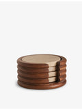 Soho Home Baylis travertine coasters set of four, imported from the UK