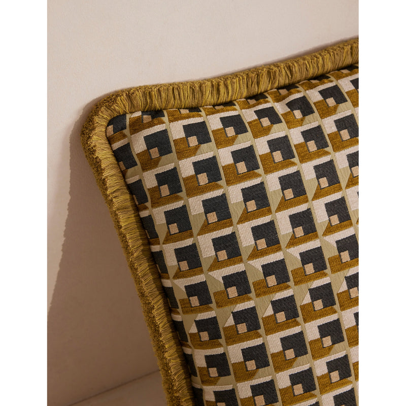 Soho Home Brixham geometric woven cushion 50cm - British product