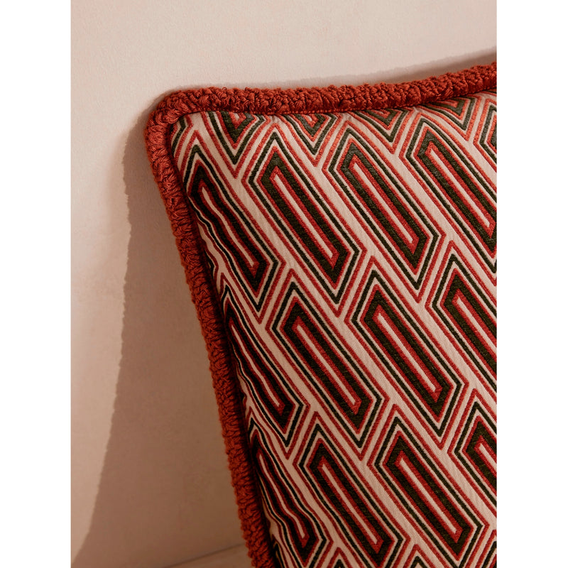 Soho Home Vende geometric woven cushion 50cm, imported from the UK