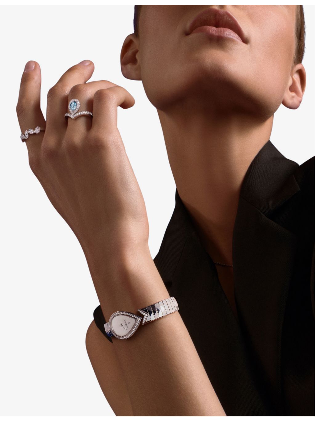 Chaumet Joséphine Aigrette stainless steel diamond watch, imported from the UK
