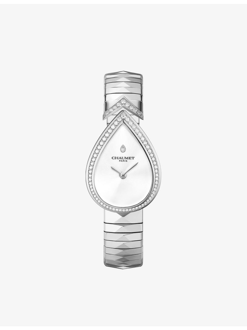 Chaumet Joséphine Aigrette stainless steel diamond watch, imported from the UK