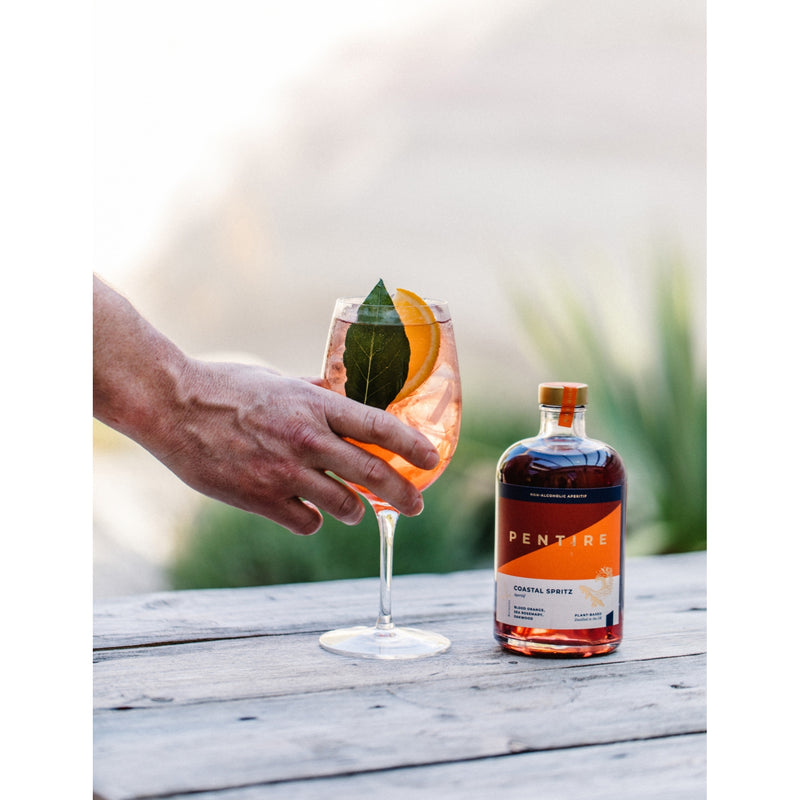 Pentire Coastal Spritz non-alcoholic aperitif 500ml, imported from the UK