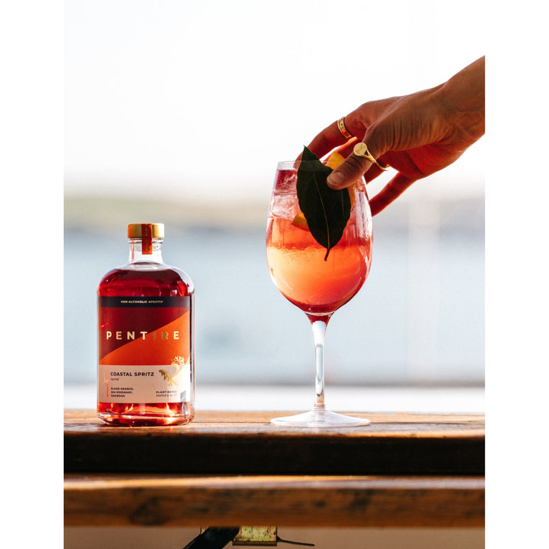 Pentire Coastal Spritz non-alcoholic aperitif 500ml, imported from the UK