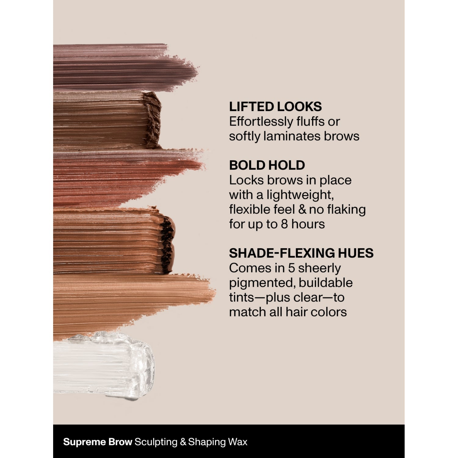 Morphe Supreme Brow sculpting and shaping wax 6.2g, UK version