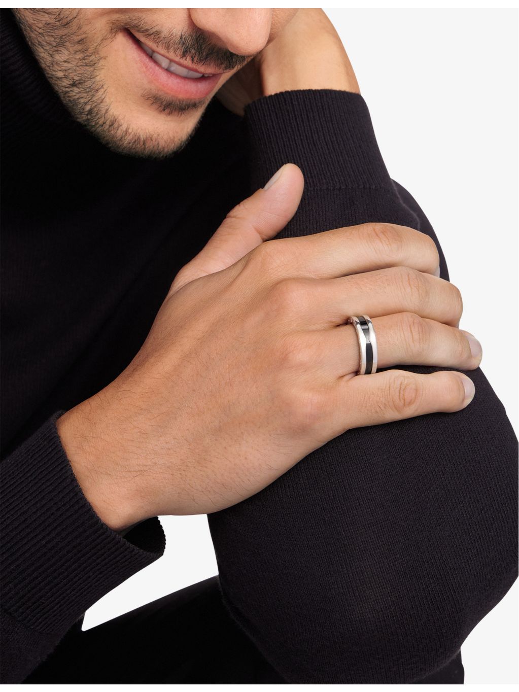 Bvlgari Save the Children ring in sterling silver and black ceramic - British product