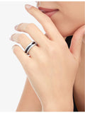 Bvlgari Save the Children ring in sterling silver and black ceramic - British product