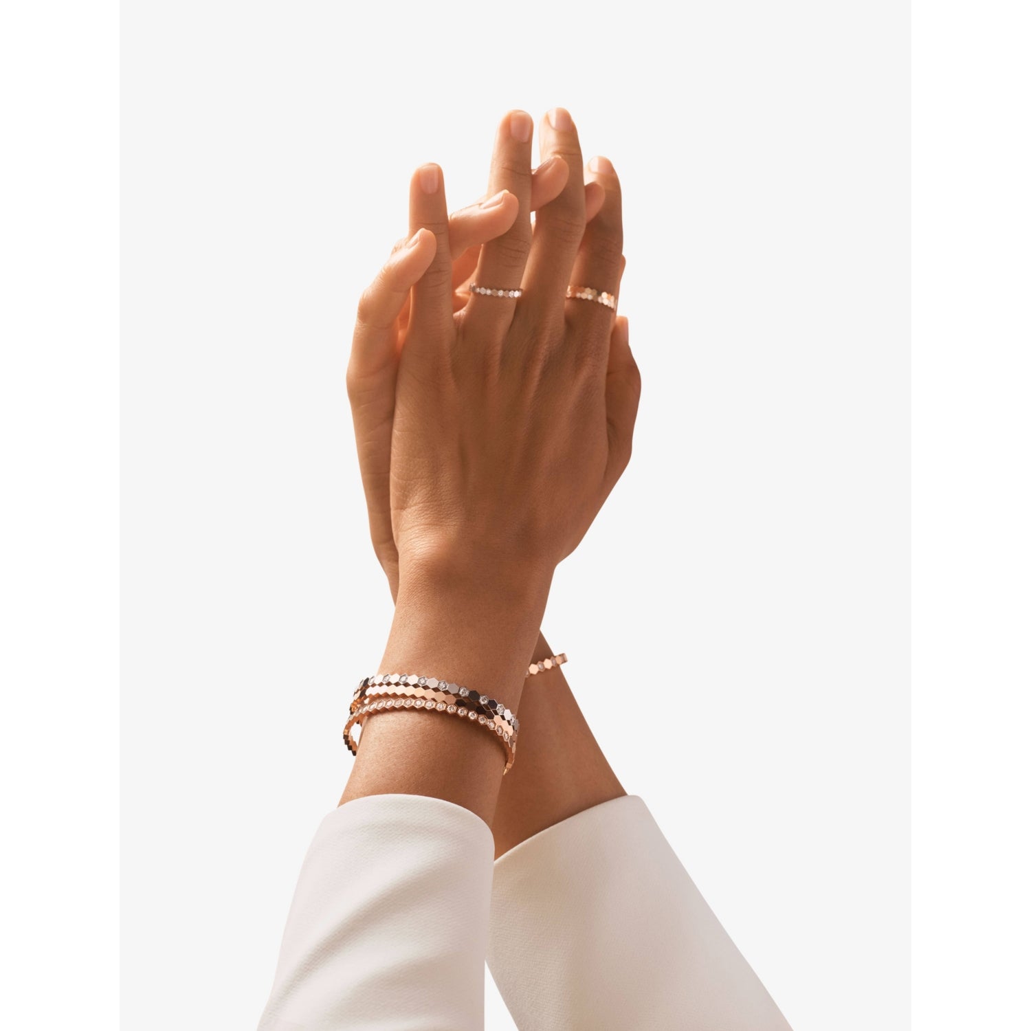 Chaumet 18ct rose-gold diamond ring 1.86ct - British product