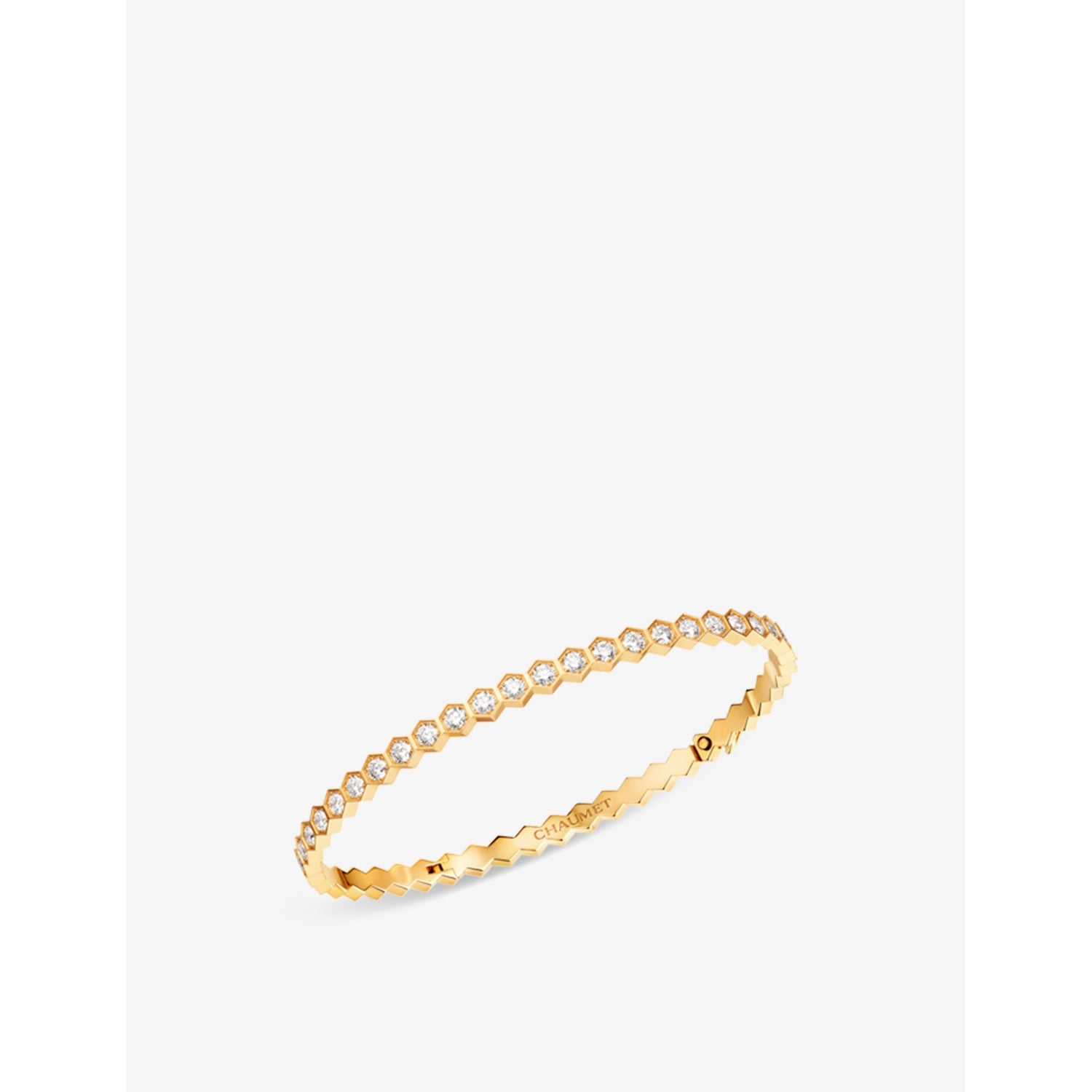 Bee de Chaumet 18ct yellow-gold and 1.86ct brilliant-cut diamond ring - 16cm