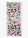Zadig & Voltaire graphic-print cotton scarf 175cm, imported from the UK