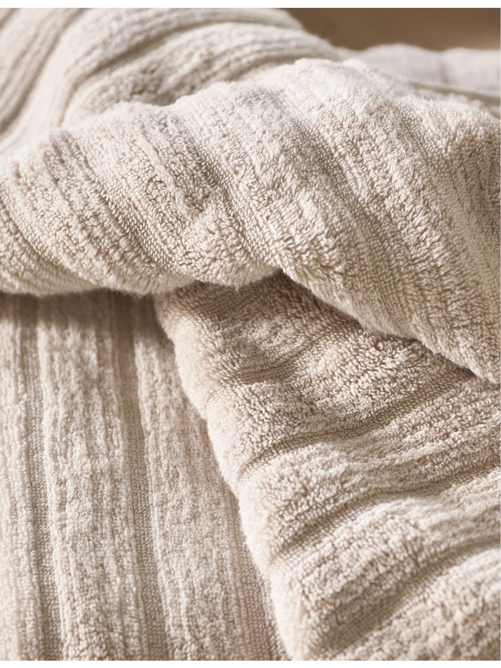 The White Company ribbed hydrocotton towels (British brand)