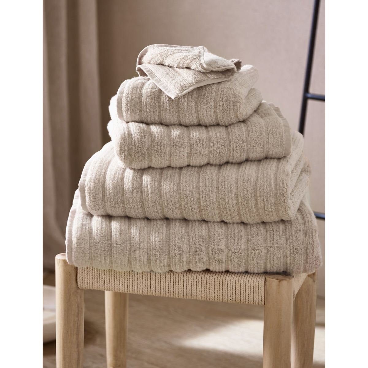 Ribbed hydrocotton towels - Face Cloth
