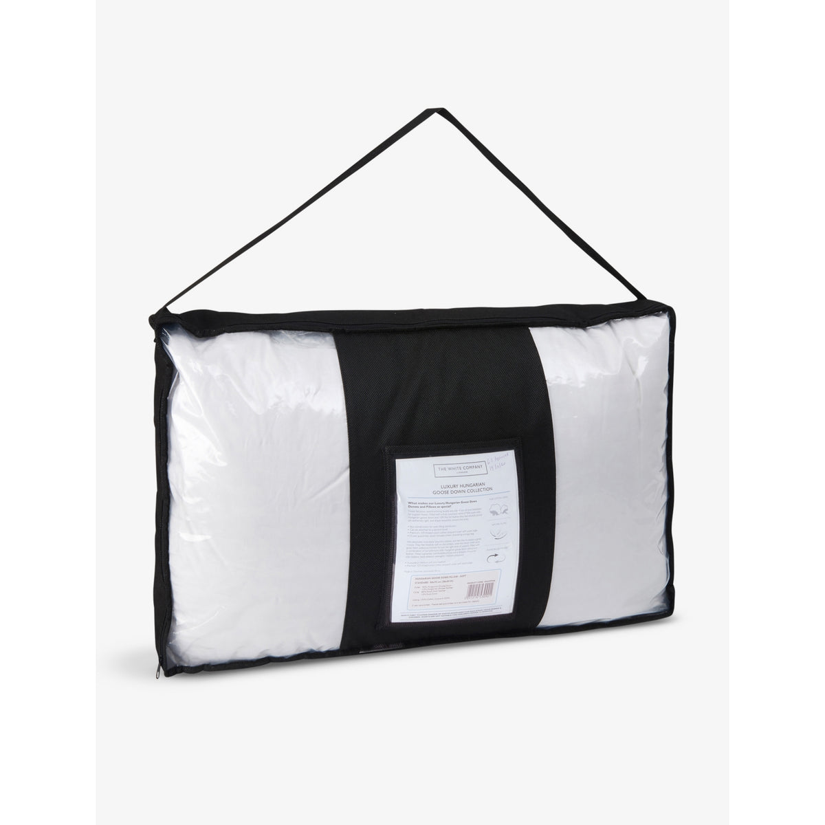 Hungarian striped standard goose-down pillow 50cm x 75cm - Standard