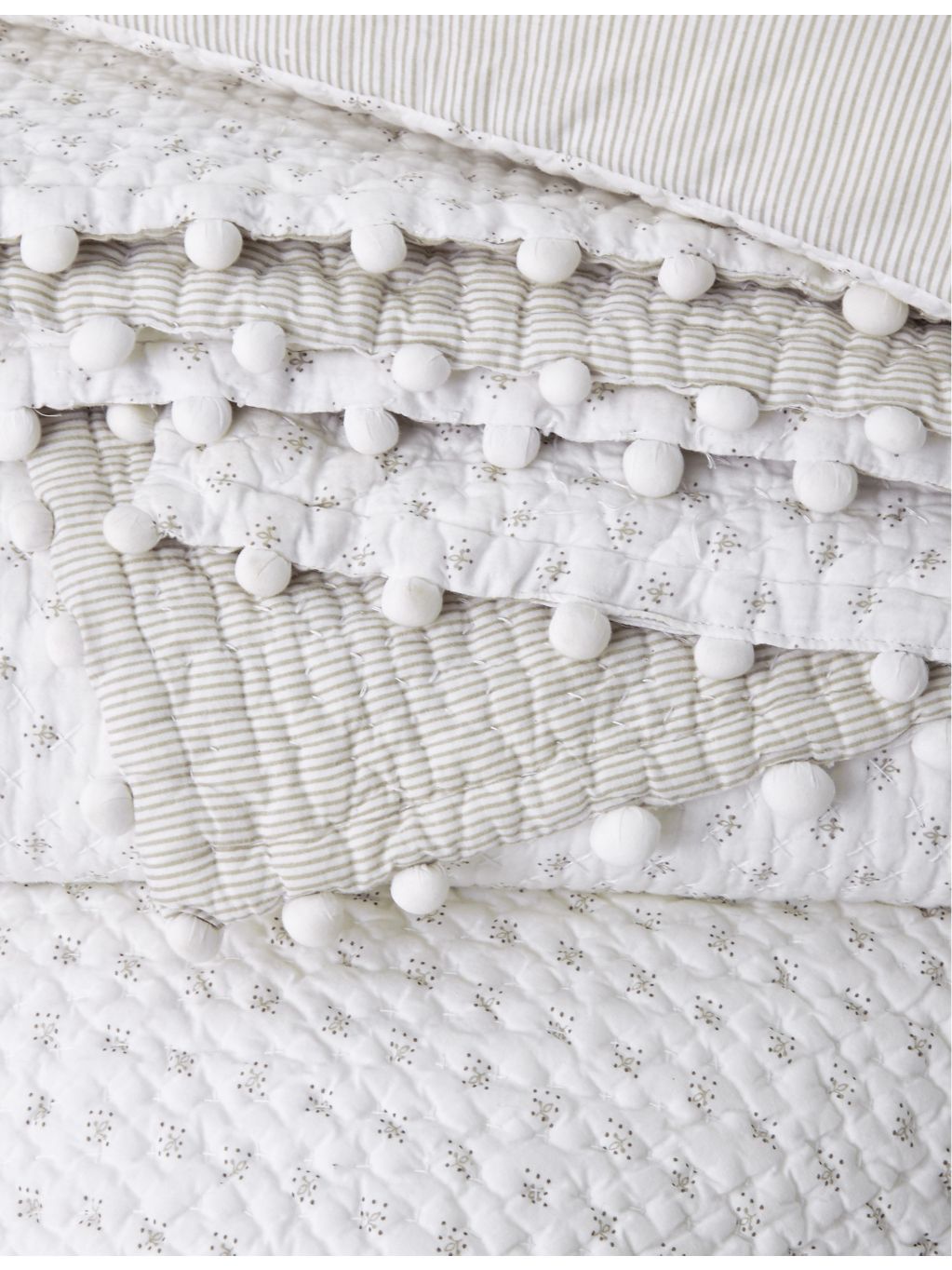 The White Company Brittany cotton-voile cushion 50cm x 30cm - British product