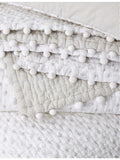 The White Company Brittany cotton-voile cushion 50cm x 30cm - British product