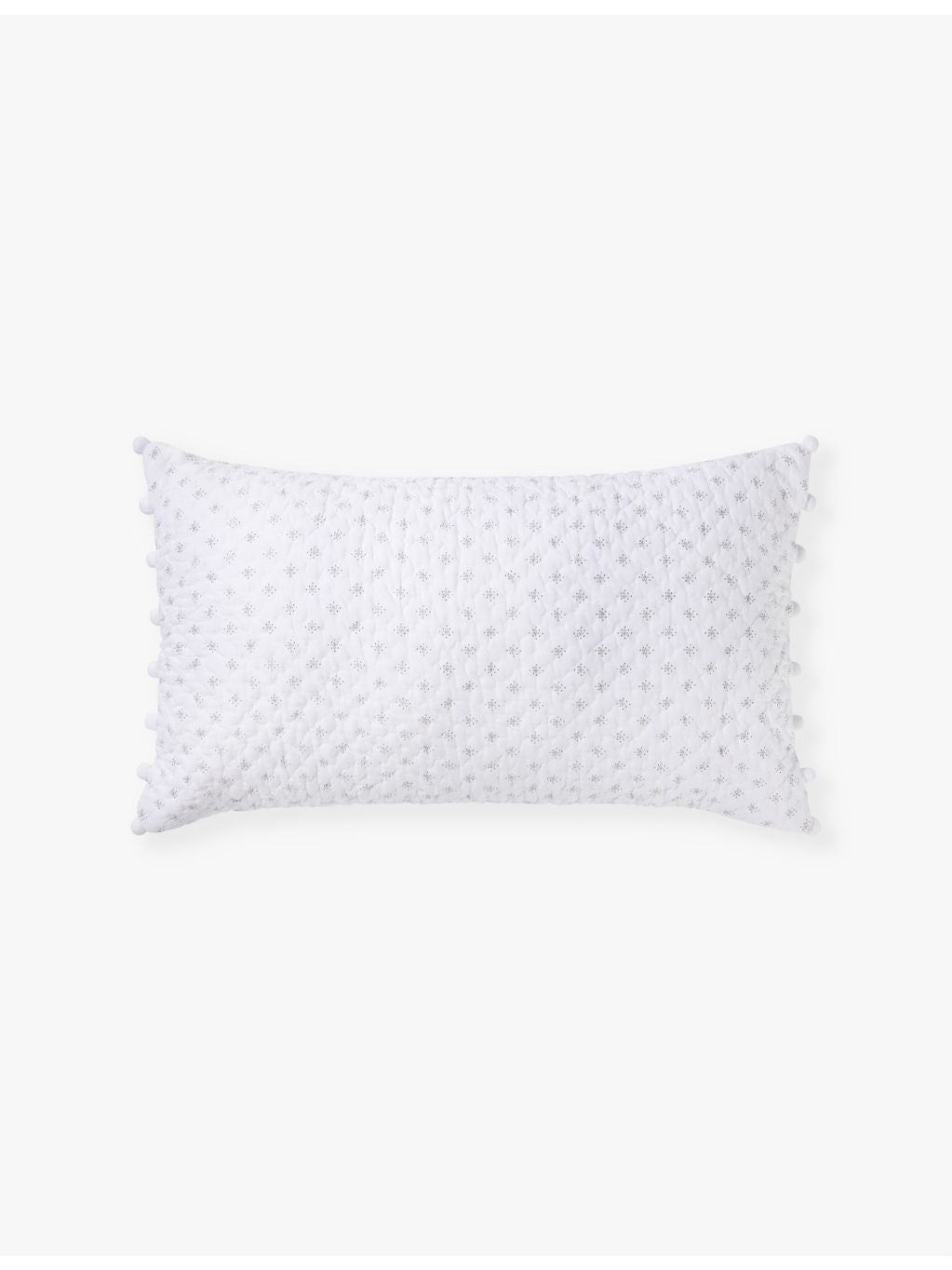 The White Company Brittany cotton-voile cushion 50cm x 30cm - British product