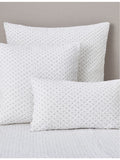 The White Company Brittany dot-print cotton cushion 50cm (British brand)