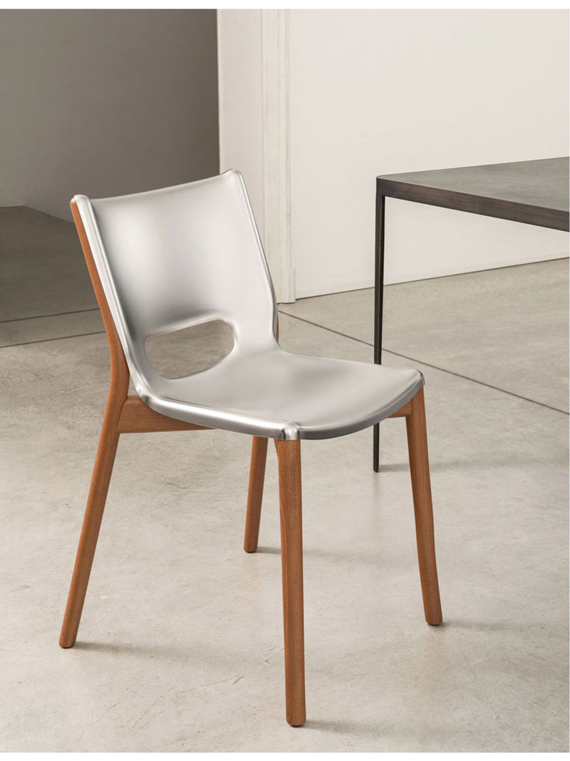 Alessi Monoshell steel chair 81cm high (British brand)