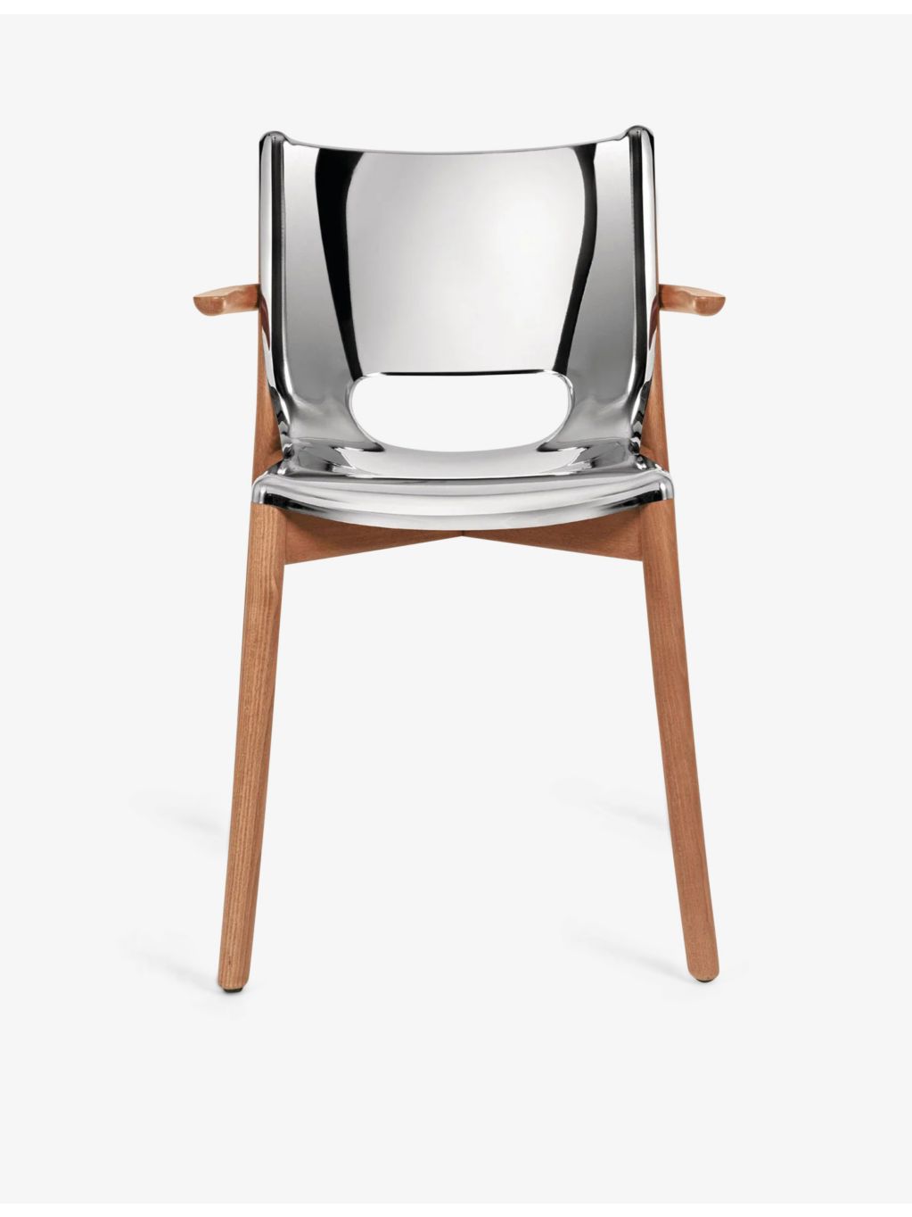 Alessi Monoshell mirrored-steel chair 81cm (British brand)