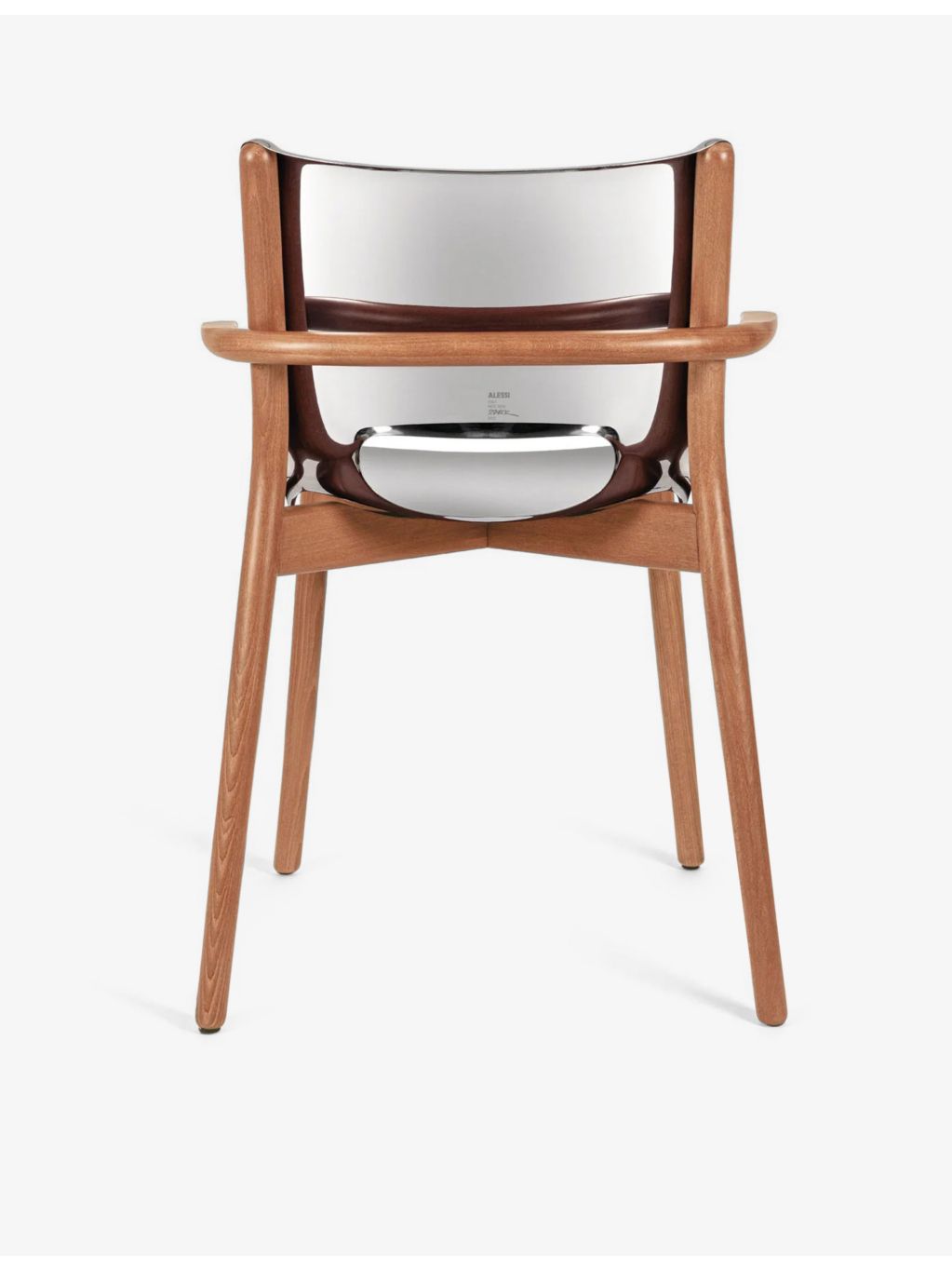 Alessi Monoshell mirrored-steel chair 81cm (British brand)