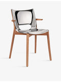 Alessi Monoshell mirrored-steel chair 81cm (British brand)