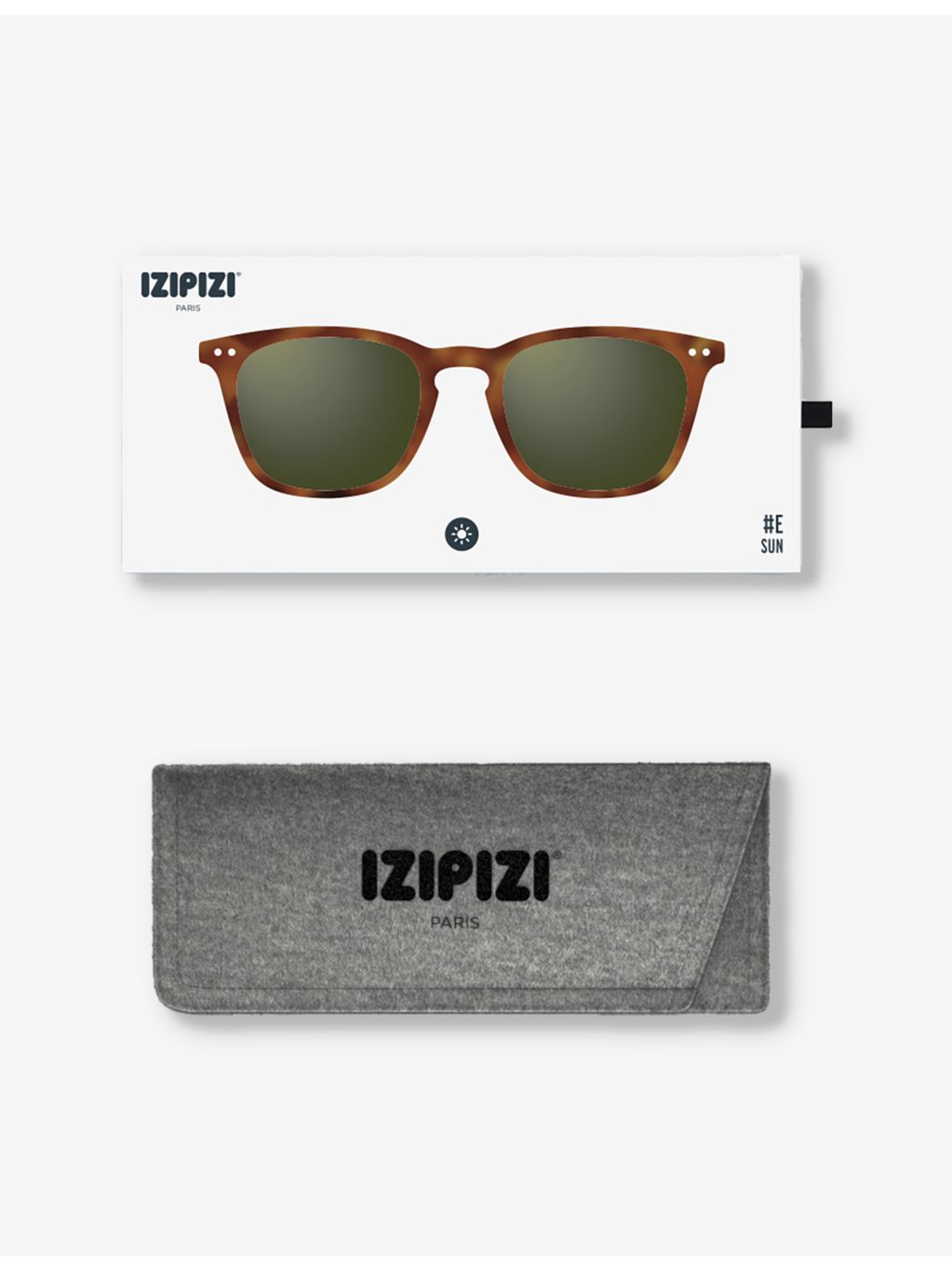 Izipizi square-framed havane sunglasses, UK version