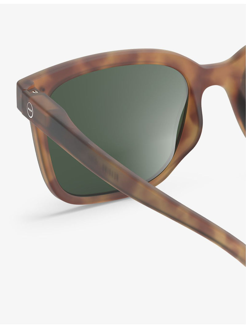 Izipizi #L square sunglasses in havane with tinted lenses, UK version