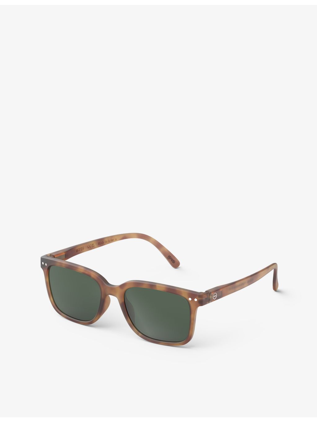 Izipizi #L square sunglasses in havane with tinted lenses, UK version