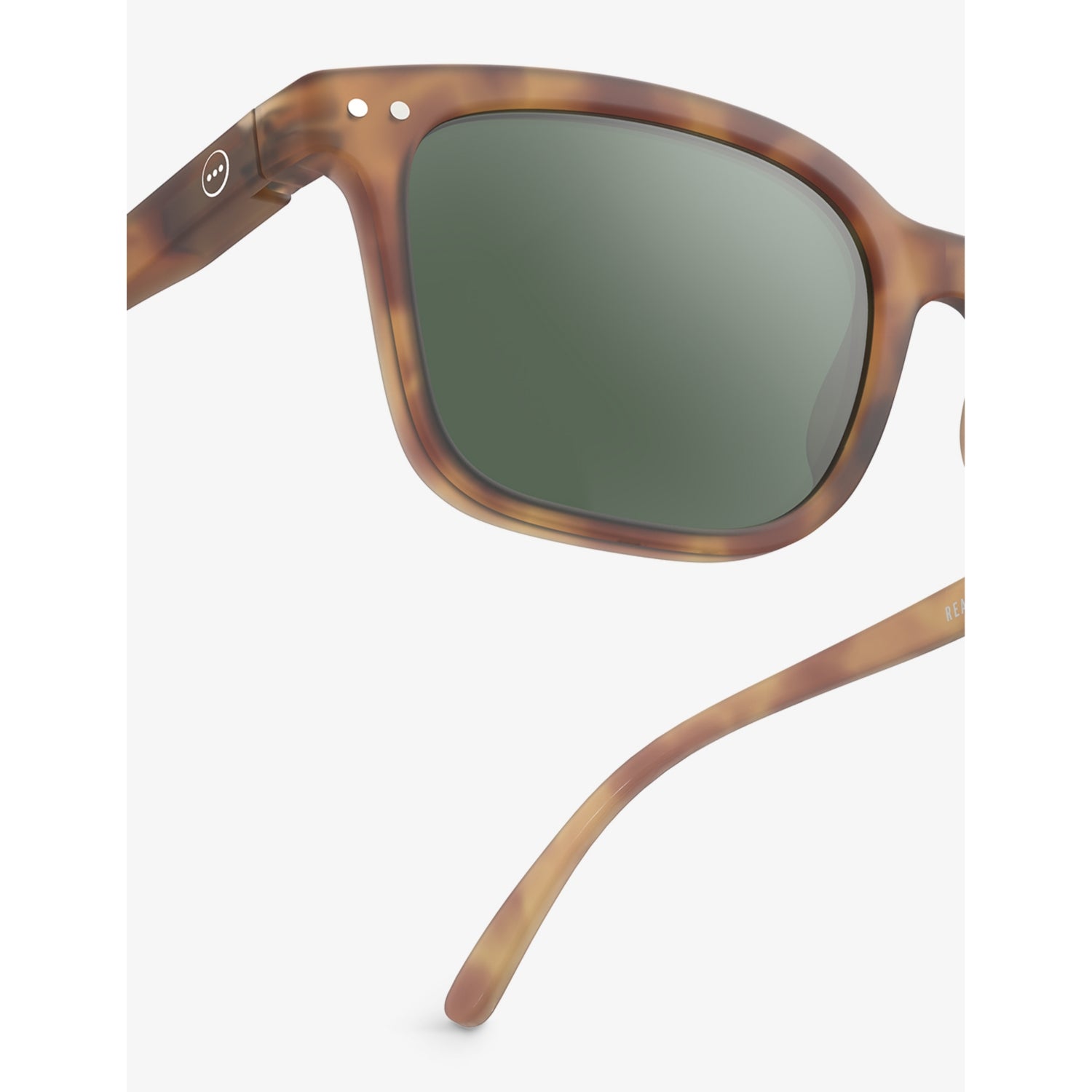 Izipizi #L square sunglasses in havane with tinted lenses, UK version