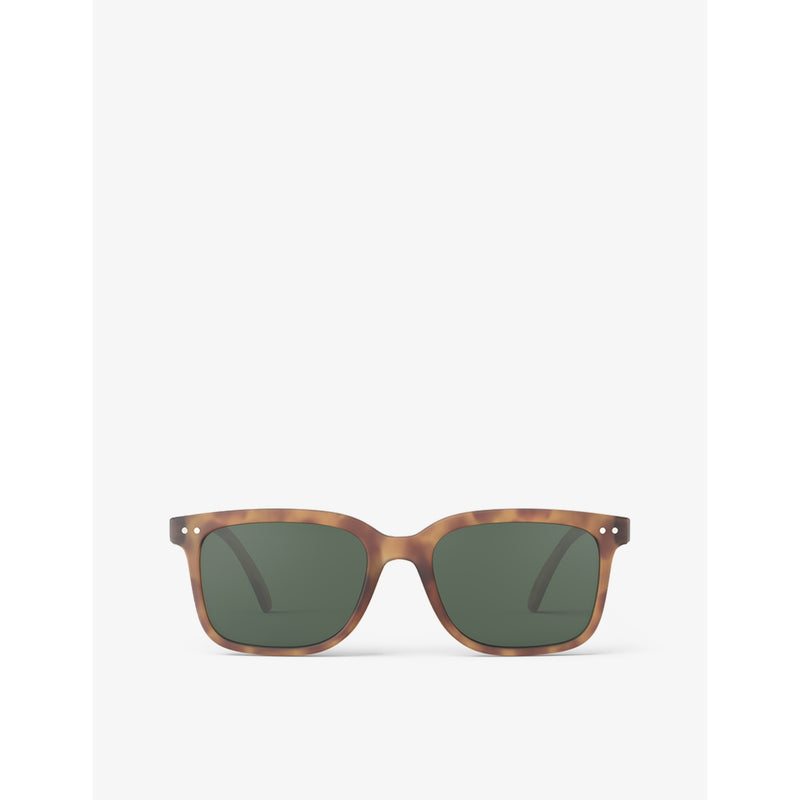 Izipizi #L square sunglasses in havane with tinted lenses, UK version